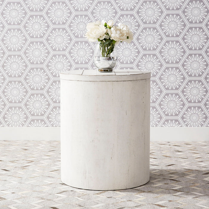 Modern Farmhouse - Drum End Table – End Tables by Liberty Furniture at Furniture Wholesale Plus , Nashville furniture store