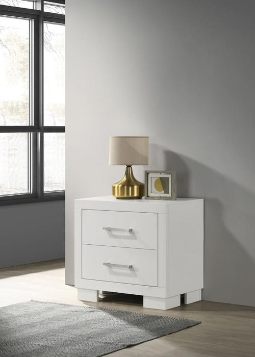 Jessica - 2-Drawer Nightstand – Accent Nightstands by CoasterEssence at Furniture Wholesale Plus , Nashville furniture store