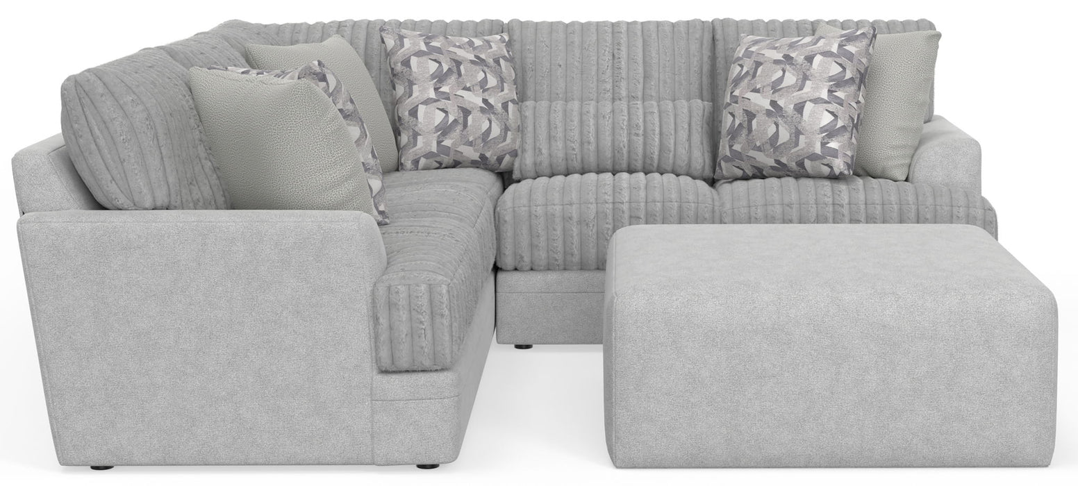 Titan - Sectional With Comfort Coil Seating, Cocktail Ottoman And Accent Pillows Included – 2 Piece Living Room Sets by Jackson at Furniture Wholesale Plus , Nashville furniture store