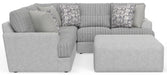 Titan - Sectional With Comfort Coil Seating, Cocktail Ottoman And Accent Pillows Included – 2 Piece Living Room Sets by Jackson at Furniture Wholesale Plus , Nashville furniture store