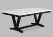 Tanner - Dining Table, Faux Carrara Marble - White / Black – Dining Tables by Crown Mark at Furniture Wholesale Plus , Nashville furniture store