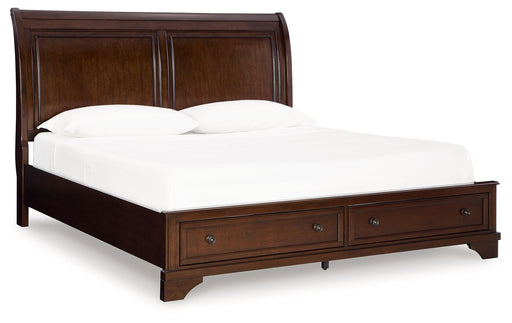 Trellington - King Sleigh Storage Bed - Brown – Storage Beds by Signature Design by Ashley® at Furniture Wholesale Plus , Nashville furniture store