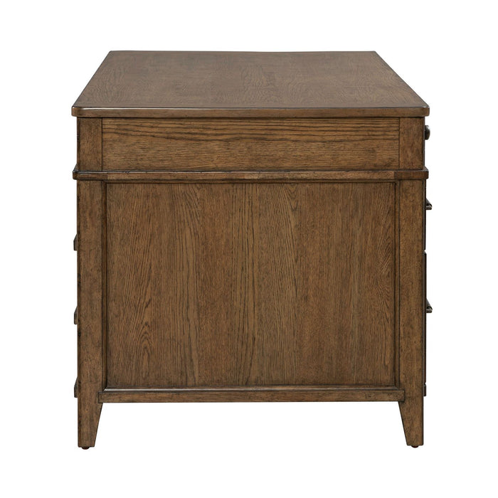 Carolina Park - Jr Executive Desk - Amber Brown – Executive Desks by Liberty Furniture at Furniture Wholesale Plus , Nashville furniture store