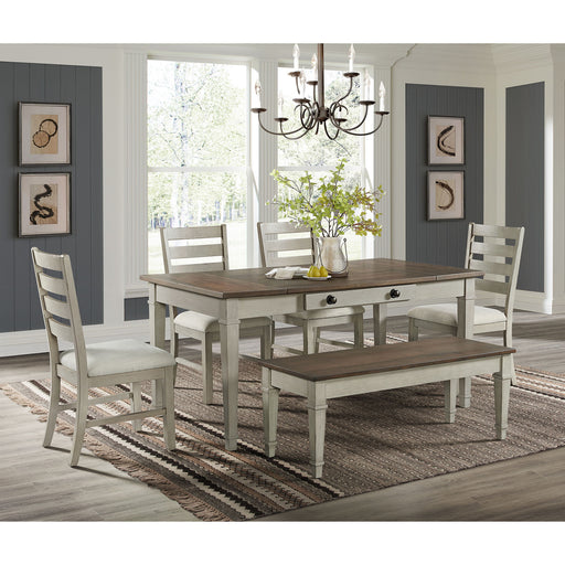 Farmington - Storage Dining Bench - Medium Brown And Washed Stone – Storage Benches by Elements International at Furniture Wholesale Plus , Nashville furniture store