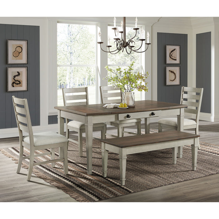 Farmington - Storage Dining Bench - Medium Brown And Washed Stone – Storage Benches by Elements International at Furniture Wholesale Plus , Nashville furniture store