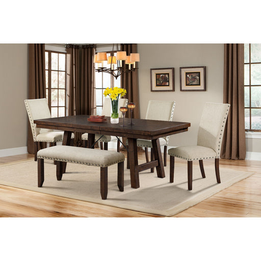 Jax - Dining Table - Dark Walnut – Dining Tables with Extensions by Elements International at Furniture Wholesale Plus , Nashville furniture store
