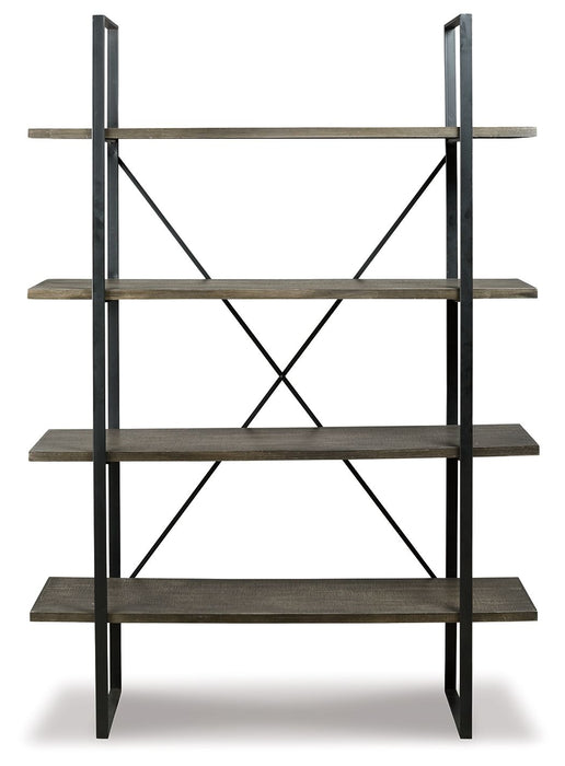 Gilesgrove - Bookcase - Black / Gray – Etageres by Signature Design by Ashley® at Furniture Wholesale Plus , Nashville furniture store
