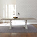 Whitney - Trestle Table - Antique Linen / Weathered Gray – Dining Tables by Liberty Furniture at Furniture Wholesale Plus , Nashville furniture store