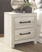 Cambeck - Two Drawer Night Stand - Whitewash – Accent Nightstands by Signature Design by Ashley® at Furniture Wholesale Plus , Nashville furniture store
