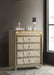 Lorient - 5-Drawer LED Chest Of Drawers - Ivory And Camel – Accent Chests by Coaster Fine Furniture at Furniture Wholesale Plus , Nashville furniture store
