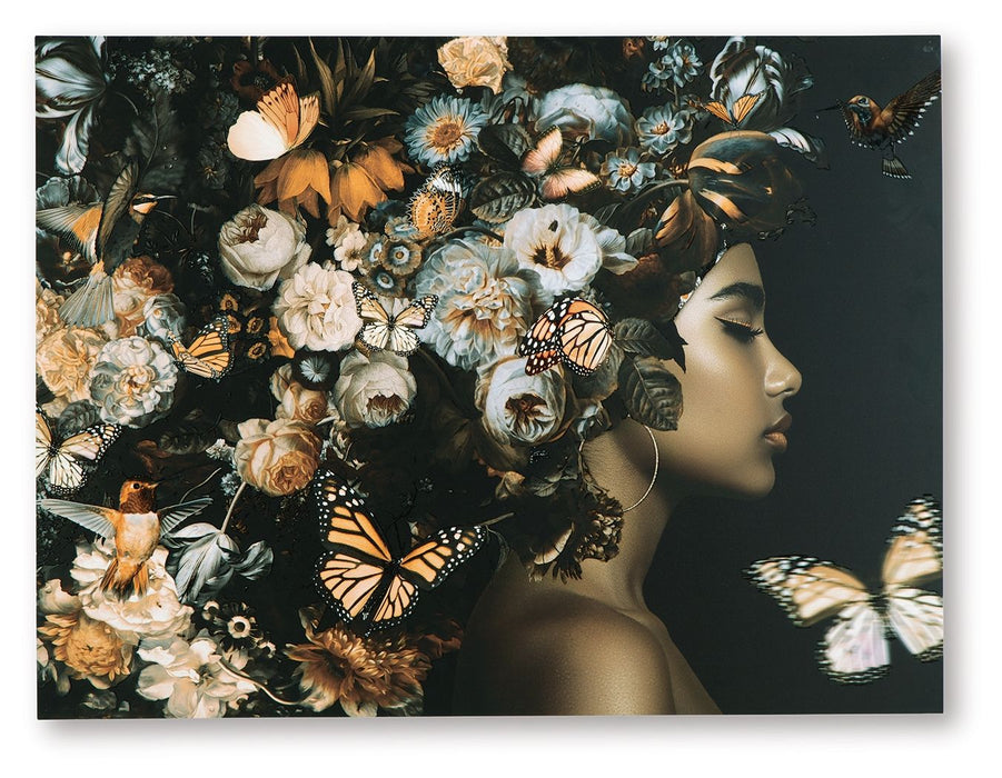 Valfer - Wall Art - Orange / Black / White – Wall Decor by Signature Design by Ashley® at Furniture Wholesale Plus , Nashville furniture store