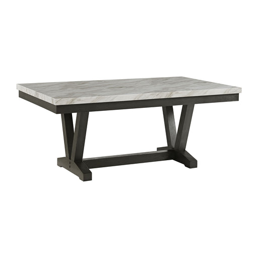 Everdeen - Dining Table With White Faux Marble Top - Charcoal – Dining Tables by Elements International at Furniture Wholesale Plus , Nashville furniture store