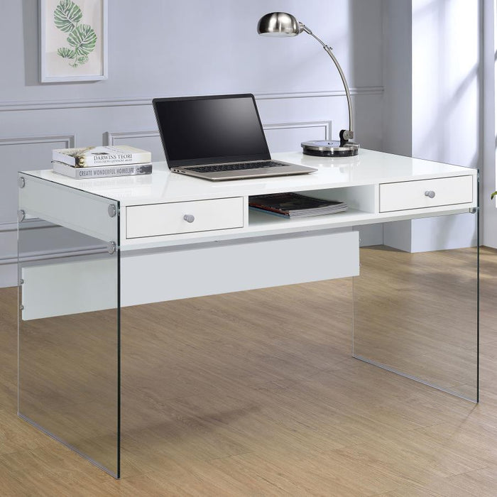 Dobrev - 2-Drawer Writing Desk - Premium Writing Desks from CoasterEveryday - Just $299! Shop now at Furniture Wholesale Plus  We are the best furniture store in Nashville, Hendersonville, Goodlettsville, Madison, Antioch, Mount Juliet, Lebanon, Gallatin, Springfield, Murfreesboro, Franklin, Brentwood