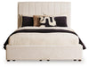 Shoralli - Queen Upholstered Storage Bed - Beige – Storage Beds by Signature Design by Ashley® at Furniture Wholesale Plus , Nashville furniture store