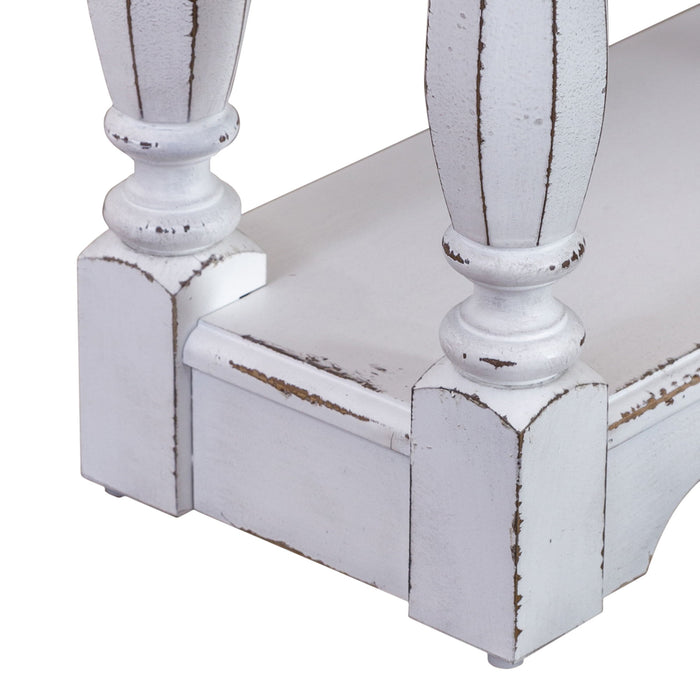 Magnolia Manor - 3 Drawer Hall Console Table - Antique White – Console Tables by Liberty Furniture at Furniture Wholesale Plus , Nashville furniture store