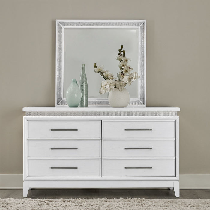 Reflections - 6 Drawer Dresser With Lights – Dresser & Mirror by Liberty Furniture at Furniture Wholesale Plus , Nashville furniture store
