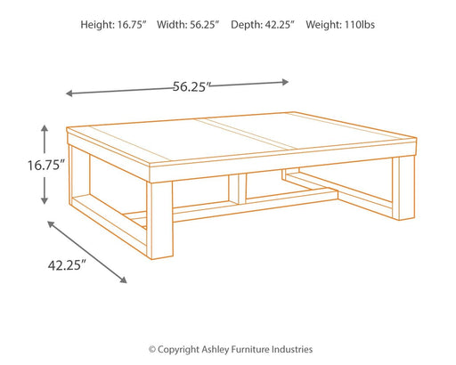Watson - Rectangular Cocktail Table - Dark Brown – Cocktail Tables by Signature Design by Ashley® at Furniture Wholesale Plus , Nashville furniture store