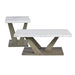 Greta - 2 Piece Occasional Table Set (Coffee Table And End Table) - Gray – Table Sets by Elements International at Furniture Wholesale Plus , Nashville furniture store