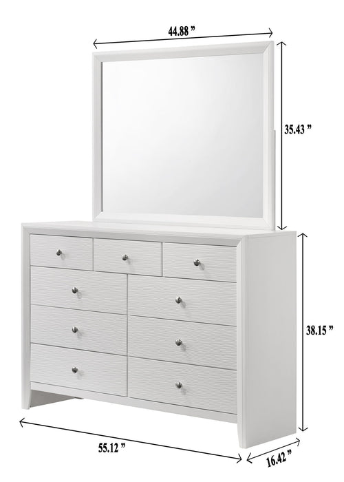 Evan - Dresser, Mirror – Dresser & Mirror by Crown Mark at Furniture Wholesale Plus , Nashville furniture store