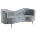 Sophia - Upholstered Channel Tufted Loveseat – Stationary Loveseats by CoasterEssence at Furniture Wholesale Plus , Nashville furniture store