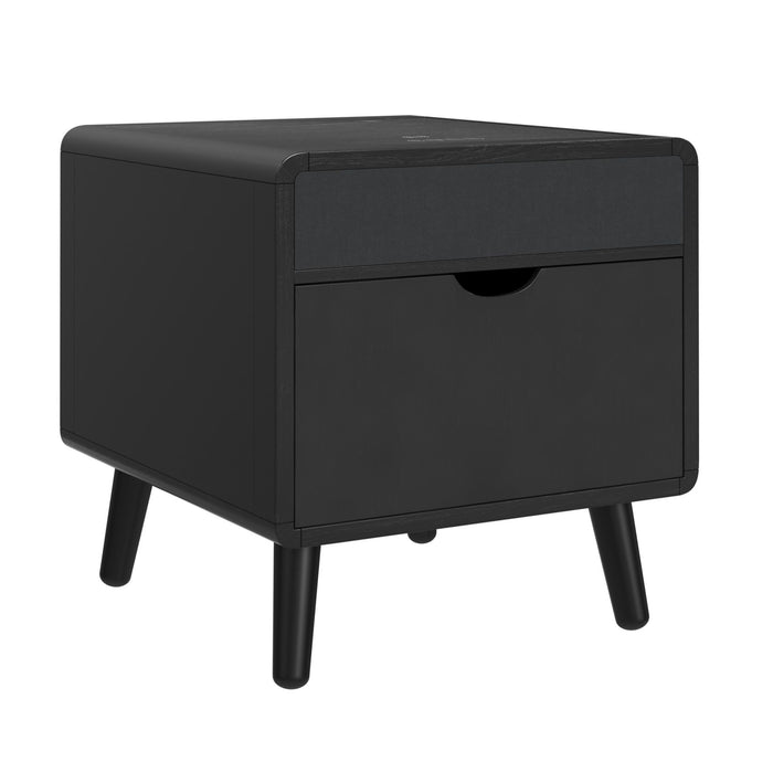 Halo - Square Smart End Table - Black – End Tables by Elements International at Furniture Wholesale Plus , Nashville furniture store