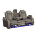 Lantana - Power Motion Sofa With Power Headrest, LED, Ddt, Reading Light And Pws – Reclining Sofas by Elements International at Furniture Wholesale Plus , Nashville furniture store