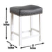 Zermatt - Counter Stool (Set of 2) - White - Premium Stool Sets from Steve Silver Furniture - Just $219! Shop now at Furniture Wholesale Plus  We are the best furniture store in Nashville, Hendersonville, Goodlettsville, Madison, Antioch, Mount Juliet, Lebanon, Gallatin, Springfield, Murfreesboro, Franklin, Brentwood