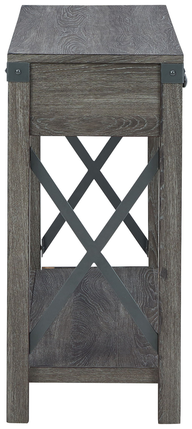 Freedan - Console Sofa Table - Grayish Brown – Sofa Tables by Signature Design by Ashley® at Furniture Wholesale Plus , Nashville furniture store