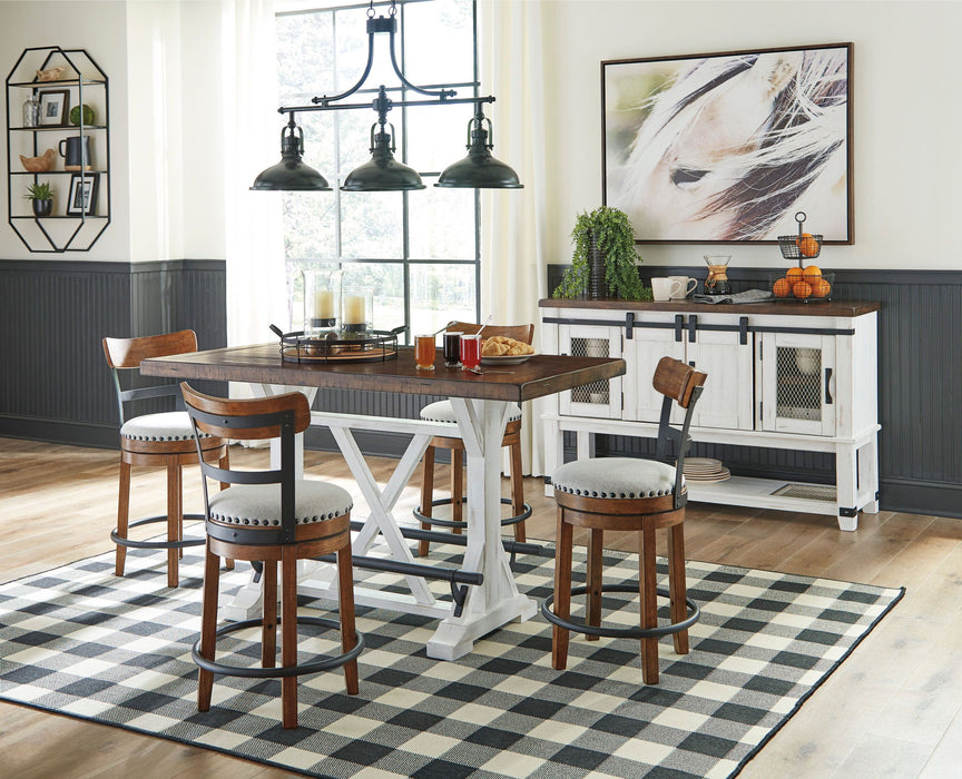 Valebeck - Counter Height Table Set – 6 Piece Dining Room Sets by Signature Design by Ashley® at Furniture Wholesale Plus , Nashville furniture store