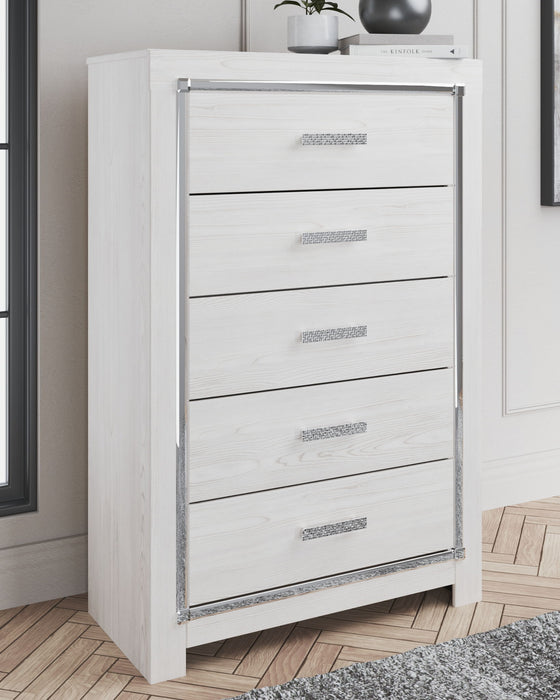 Altyra - Five Drawer Chest - White – Accent Chests by Signature Design by Ashley® at Furniture Wholesale Plus , Nashville furniture store