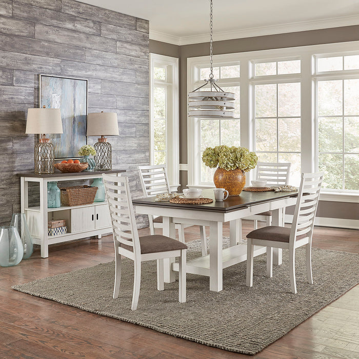 Brook Bay - Trestle Table Set – 5 Piece Dining Room Sets by Liberty Furniture at Furniture Wholesale Plus , Nashville furniture store