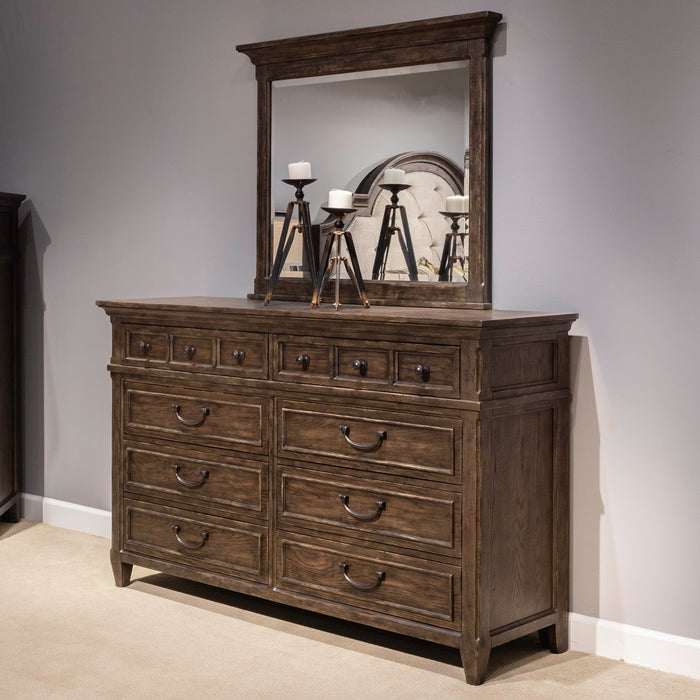 Paradise Valley - 8 Drawer Dresser - Saddle Brown – Dressers by Liberty Furniture at Furniture Wholesale Plus , Nashville furniture store