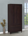 Wadeline - 2 Door Tall Accent Storage Cabinet - Rustic Tobacco – Accent Cabinets by CoasterEveryday at Furniture Wholesale Plus , Nashville furniture store