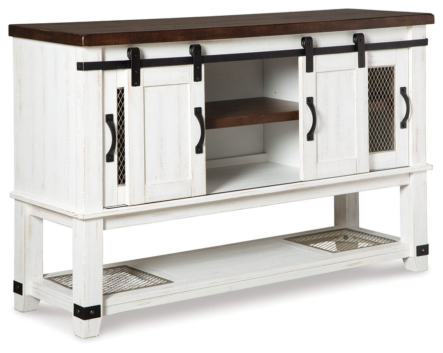 Valebeck - Dining Room Server - White / Brown – Servers by Signature Design by Ashley® at Furniture Wholesale Plus , Nashville furniture store