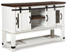 Valebeck - Dining Room Server - White / Brown – Servers by Signature Design by Ashley® at Furniture Wholesale Plus , Nashville furniture store