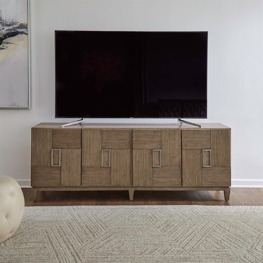 Serenity - 82" Accent TV Console - Burnished Beige – TV Stands by Liberty Furniture at Furniture Wholesale Plus , Nashville furniture store