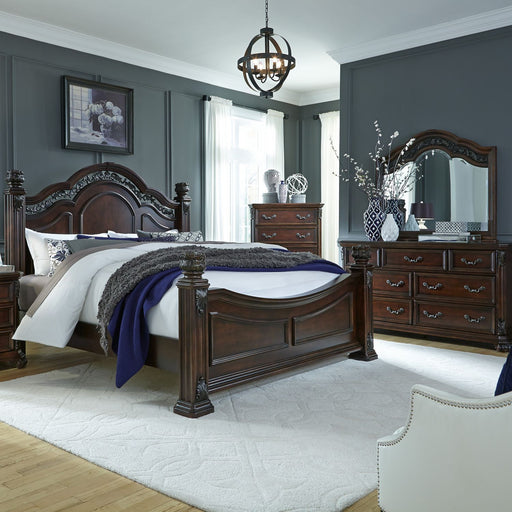 Messina Estates - Poster Bed, Dresser & Mirror – 3 Piece Bedroom Sets by Liberty Furniture at Furniture Wholesale Plus , Nashville furniture store