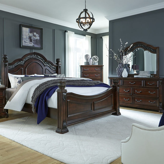 Messina Estates - Poster Bed, Dresser & Mirror – 3 Piece Bedroom Sets by Liberty Furniture at Furniture Wholesale Plus , Nashville furniture store