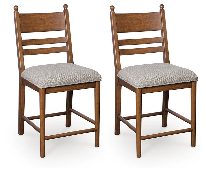 Greddinton - Upholstered Barstool (Set of 2) – Stool Sets by Signature Design by Ashley® at Furniture Wholesale Plus , Nashville furniture store