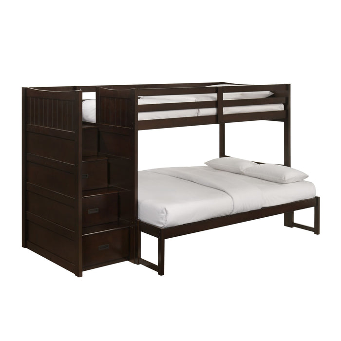 Sami - Step Bunk With Left Headboard – Bunk Beds by Elements International at Furniture Wholesale Plus , Nashville furniture store