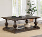 Walden Rectangular Coffee Table with Turned Legs and Floor Shelf Coffee - Premium Coffee Table from Coaster Z2 Standard - Just $478! Shop now at Furniture Wholesale Plus  We are the best furniture store in Nashville, Hendersonville, Goodlettsville, Madison, Antioch, Mount Juliet, Lebanon, Gallatin, Springfield, Murfreesboro, Franklin, Brentwood