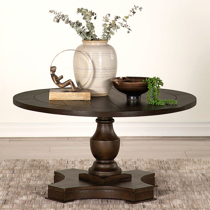 Morello Round Coffee Table with Pedestal Base Coffee - Premium Coffee Table from Coaster Z2 Standard - Just $318! Shop now at Furniture Wholesale Plus  We are the best furniture store in Nashville, Hendersonville, Goodlettsville, Madison, Antioch, Mount Juliet, Lebanon, Gallatin, Springfield, Murfreesboro, Franklin, Brentwood