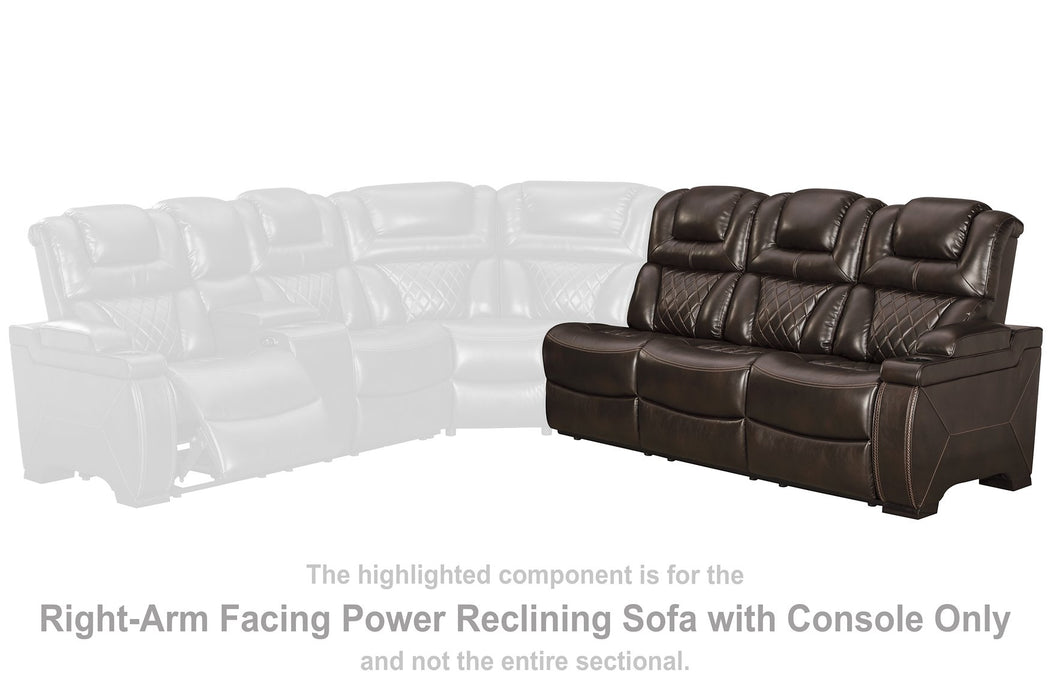 Warnerton 3-Piece Power Reclining Sectional - Premium Sectional from Ashley Furniture - Just $4309.12! Shop now at Furniture Wholesale Plus  We are the best furniture store in Nashville, Hendersonville, Goodlettsville, Madison, Antioch, Mount Juliet, Lebanon, Gallatin, Springfield, Murfreesboro, Franklin, Brentwood