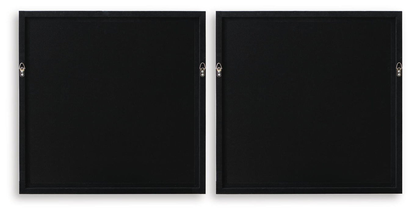 Downyard - Wall Art Set (Set of 2) - Black / Beige – Framed Print Sets by Signature Design by Ashley® at Furniture Wholesale Plus , Nashville furniture store