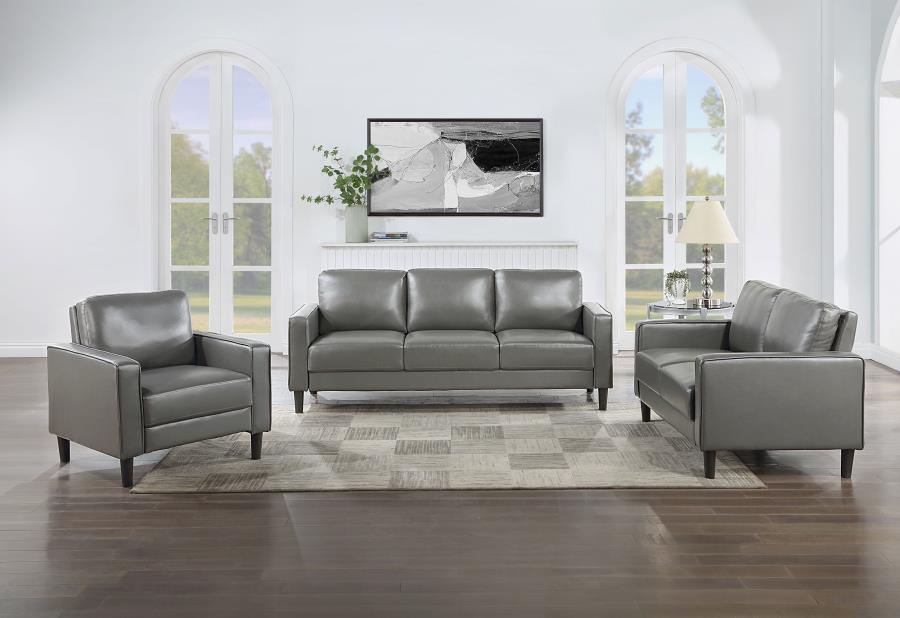 Ruth - Upholstered Track Arm Sofa Set - Premium Stationary Sofas & Loveseats from Coaster Fine Furniture - Just $909! Shop now at Furniture Wholesale Plus  We are the best furniture store in Nashville, Hendersonville, Goodlettsville, Madison, Antioch, Mount Juliet, Lebanon, Gallatin, Springfield, Murfreesboro, Franklin, Brentwood