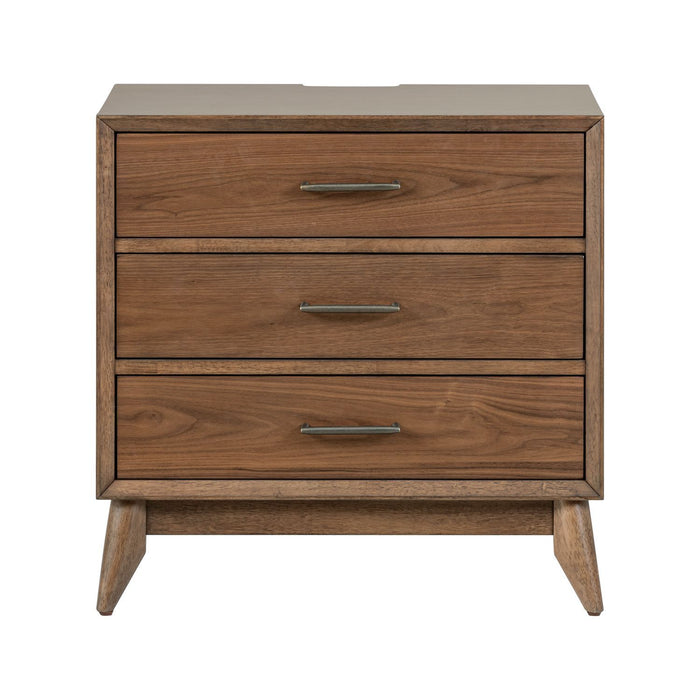 Century Modern - Nightstand With Charging Station - Walnut – Nightstands w/ Charging Stations by Liberty Furniture at Furniture Wholesale Plus , Nashville furniture store