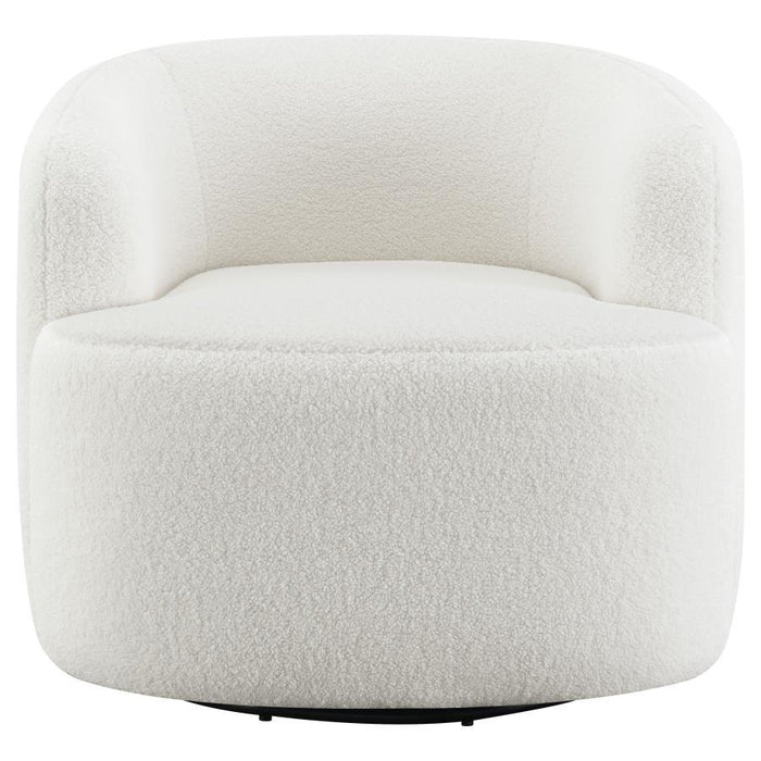 Hudson - Faux Sheepskin Upholstered Swivel Chair - Natural - Premium Swivel Chairs from CoasterElevations - Just $579! Shop now at Furniture Wholesale Plus  We are the best furniture store in Nashville, Hendersonville, Goodlettsville, Madison, Antioch, Mount Juliet, Lebanon, Gallatin, Springfield, Murfreesboro, Franklin, Brentwood