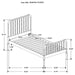 Jones - Wood Open Frame Bed – Panel Beds by CoasterEssence at Furniture Wholesale Plus , Nashville furniture store