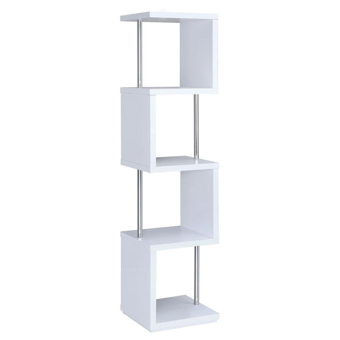 Baxter - 4-shelf Bookcase - Premium Standard Bookcases from CoasterEveryday - Just $169! Shop now at Furniture Wholesale Plus  We are the best furniture store in Nashville, Hendersonville, Goodlettsville, Madison, Antioch, Mount Juliet, Lebanon, Gallatin, Springfield, Murfreesboro, Franklin, Brentwood