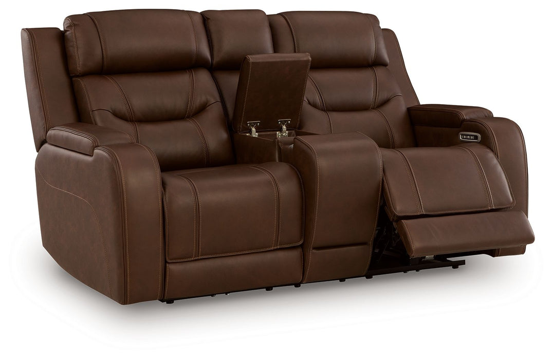 Knightington - Power Reclining Loveseat With Audio Seating – Reclining Loveseats by Signature Design by Ashley® at Furniture Wholesale Plus , Nashville furniture store